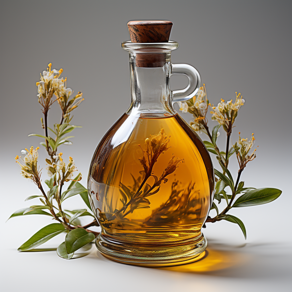 Amyris Essential Oil: A clear to pale yellow liquid with a characteristic sweet, woody scent.