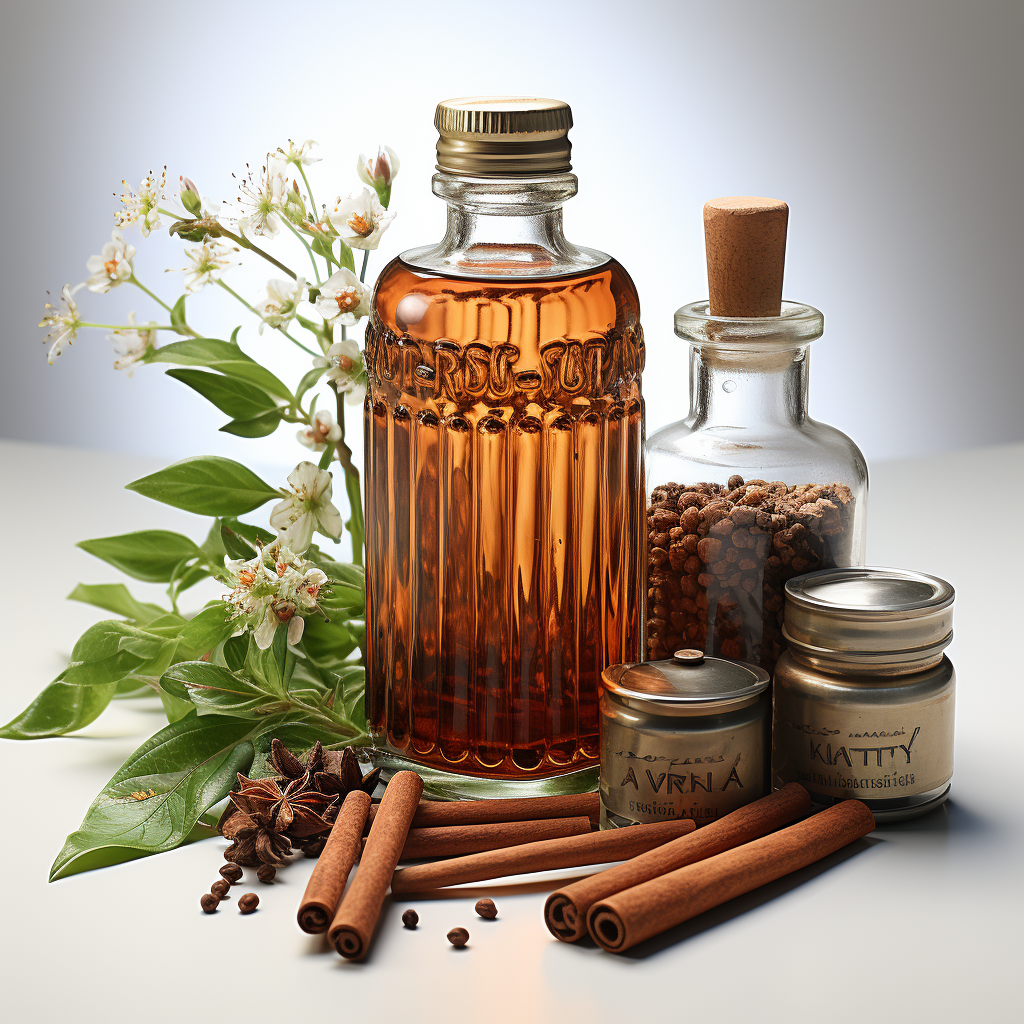 Cinnamon Essential Oil: Yellow to brownish liquid with a characteristic, warm-spicy aroma.