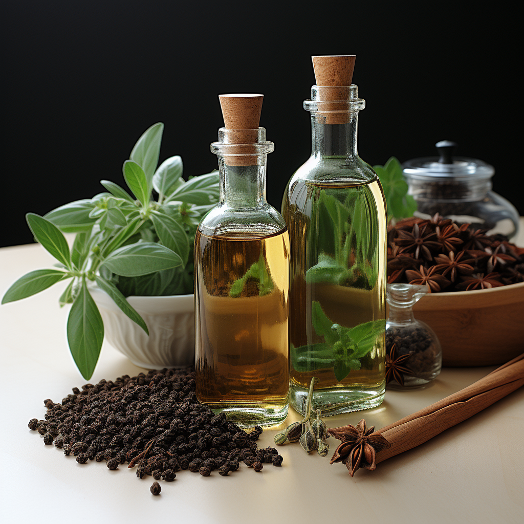 Clove Essential Oil: Clear to pale yellow liquid with a spicy, warming aroma.